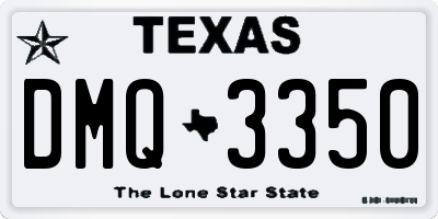 TX license plate DMQ3350