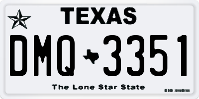 TX license plate DMQ3351