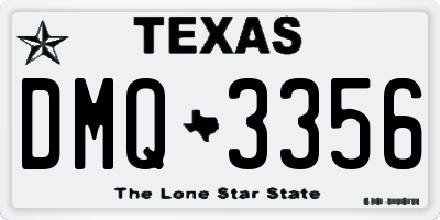 TX license plate DMQ3356