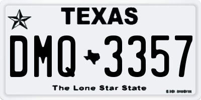 TX license plate DMQ3357