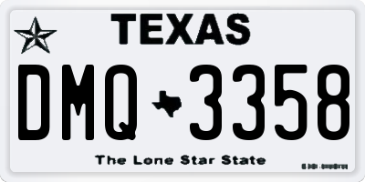 TX license plate DMQ3358