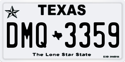 TX license plate DMQ3359