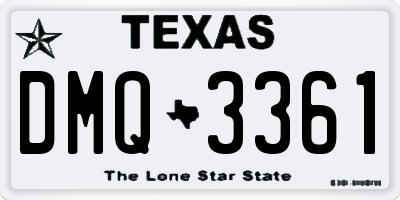 TX license plate DMQ3361