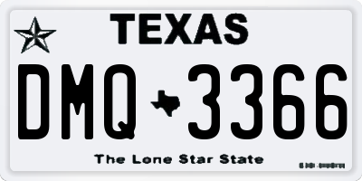 TX license plate DMQ3366