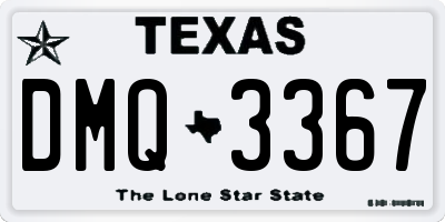 TX license plate DMQ3367