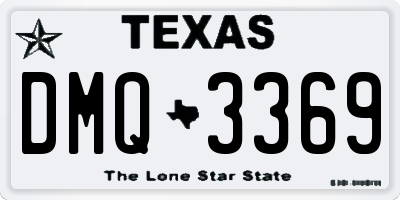 TX license plate DMQ3369