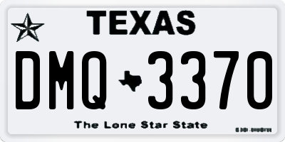 TX license plate DMQ3370