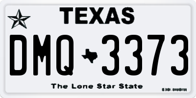 TX license plate DMQ3373