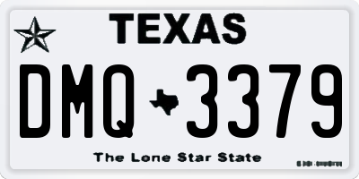 TX license plate DMQ3379