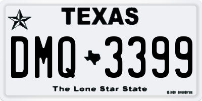 TX license plate DMQ3399