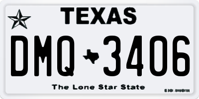 TX license plate DMQ3406