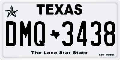 TX license plate DMQ3438
