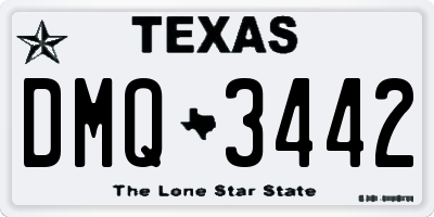 TX license plate DMQ3442