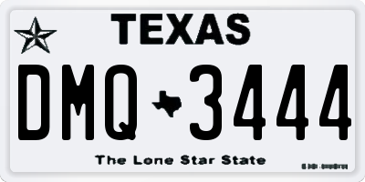 TX license plate DMQ3444