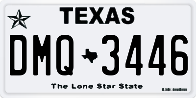 TX license plate DMQ3446