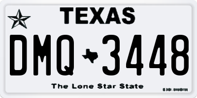 TX license plate DMQ3448