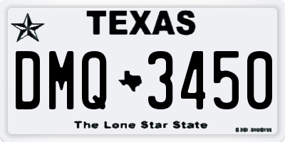 TX license plate DMQ3450