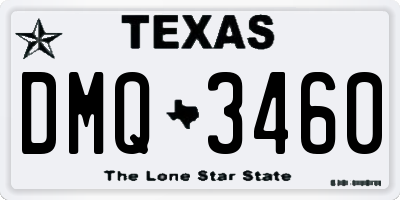 TX license plate DMQ3460