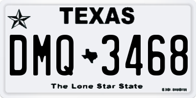 TX license plate DMQ3468