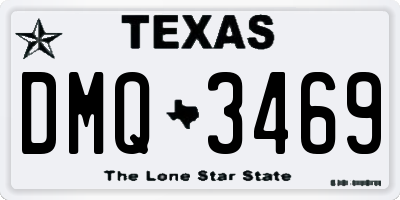 TX license plate DMQ3469