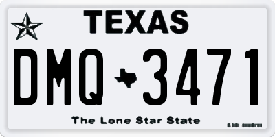 TX license plate DMQ3471