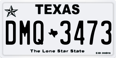 TX license plate DMQ3473