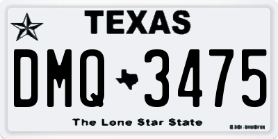 TX license plate DMQ3475