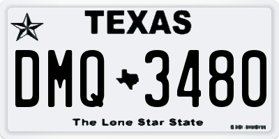 TX license plate DMQ3480