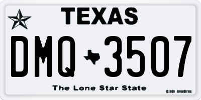 TX license plate DMQ3507