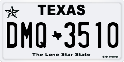TX license plate DMQ3510