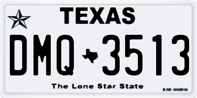 TX license plate DMQ3513