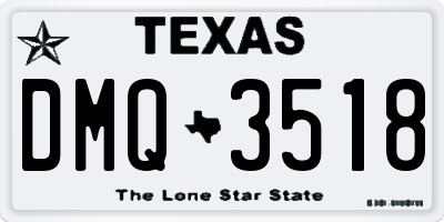 TX license plate DMQ3518