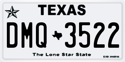 TX license plate DMQ3522