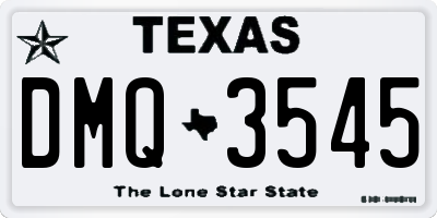 TX license plate DMQ3545