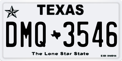 TX license plate DMQ3546