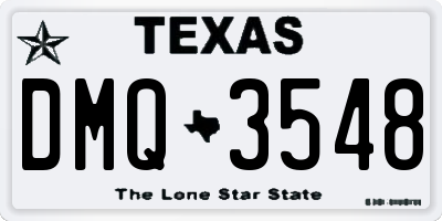 TX license plate DMQ3548