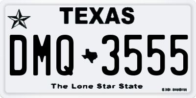 TX license plate DMQ3555