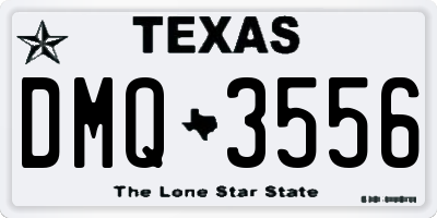 TX license plate DMQ3556