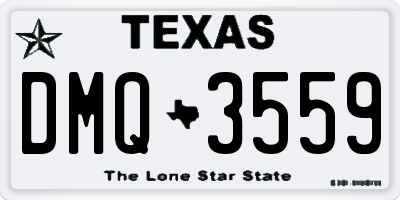 TX license plate DMQ3559