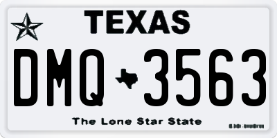 TX license plate DMQ3563