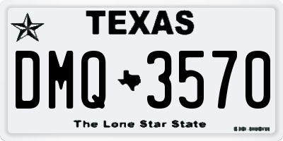 TX license plate DMQ3570