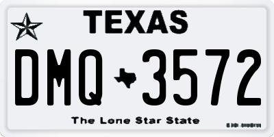 TX license plate DMQ3572