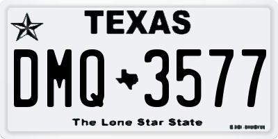 TX license plate DMQ3577