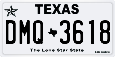 TX license plate DMQ3618