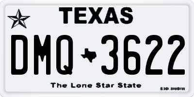 TX license plate DMQ3622