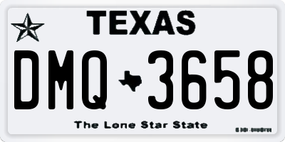 TX license plate DMQ3658
