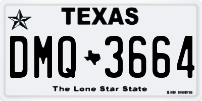 TX license plate DMQ3664