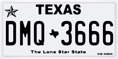 TX license plate DMQ3666