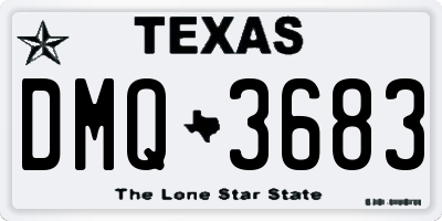 TX license plate DMQ3683