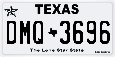 TX license plate DMQ3696